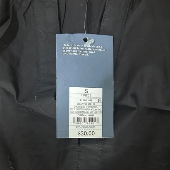 NWT Universal Thread Black Dress with White Embroidery - Picture 3 of 5